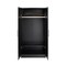 65" Freestanding Black Wardrobe Closet Organizer with Hanging Rail and Shelf for Bedroom